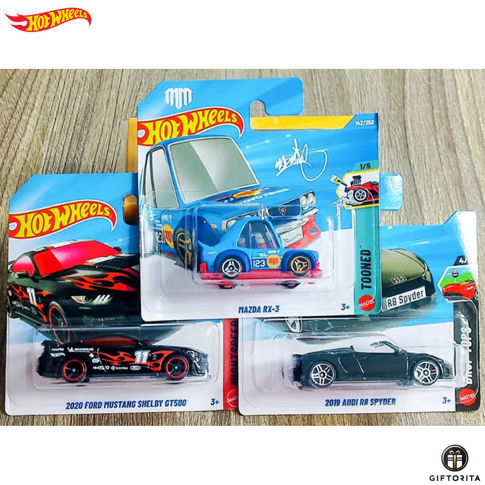 Daily Deals - D : Hot Wheels Mainline Short Card Set of 3 Car