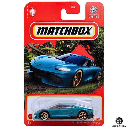 Matchbox Regular Card 2 (P00015) - 2021 Koenigsegg Gemera - 1/100 - Green