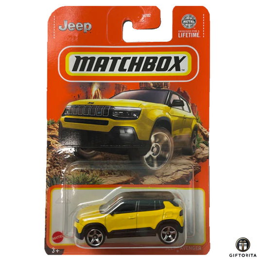 Matchbox Regular Card 2  (P00015)  - Jeep Avenger - Yellow