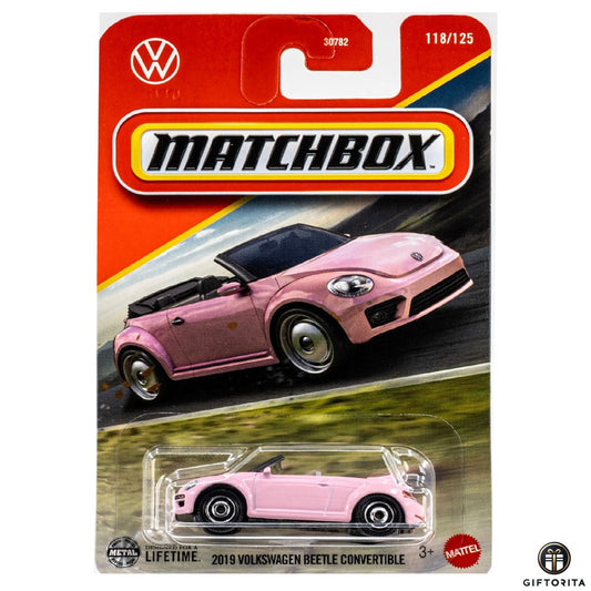 Matchbox Regular Card P00015 - 2019 Volkswagen Beetle Convertible  - 118/125