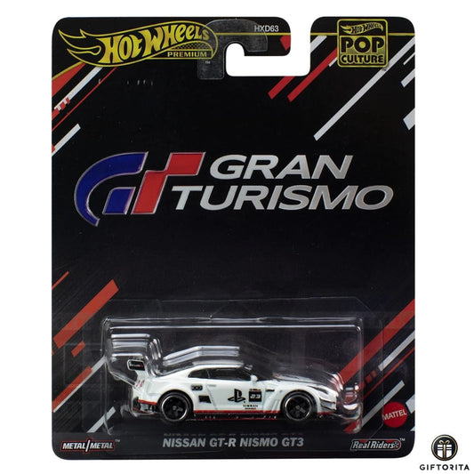 Hot Wheels Premium Singles 3 - Pop Culture - Gran Turismo - Nissan GT-R Nismo GT3 - White