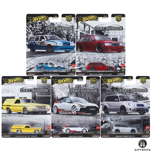 Pre-Order –  Hot Wheels Premium - Car Culture 2025 Fast Wagons Set of 5