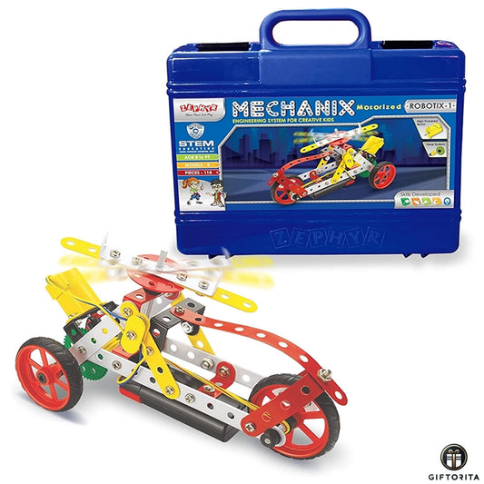Blocks,Lego and Puzzle (P01701) - ZEPHYR Metal Mechanix Robotix-1 (Motorised)