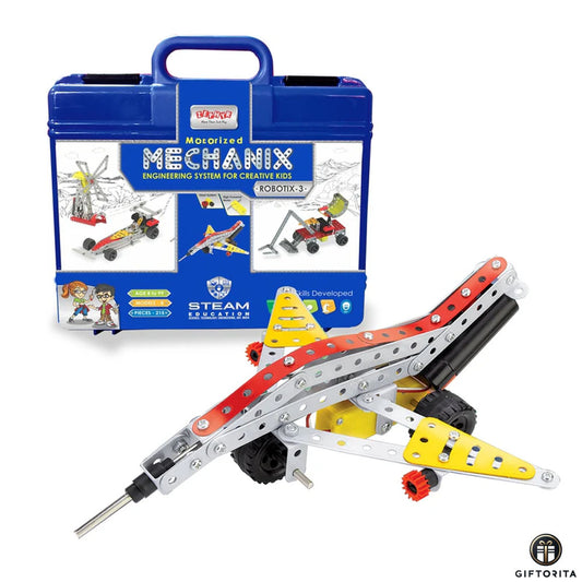 Blocks,Lego and Puzzle (P01701) - ZEPHYR Metal Mechanix Robotix- 3 (Motorised)