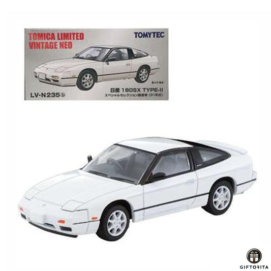 Tomica Limited Vintage 1:64 Die Cast # 235a Nissan 180SX Type-ll - White