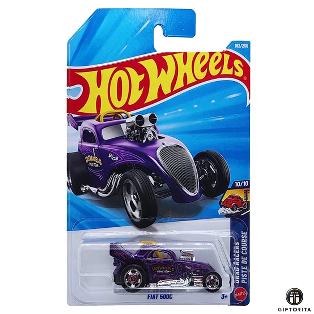 Hot Wheels Regular Fiat - Fiat 500C - 10/10 & 192/250 - Purple