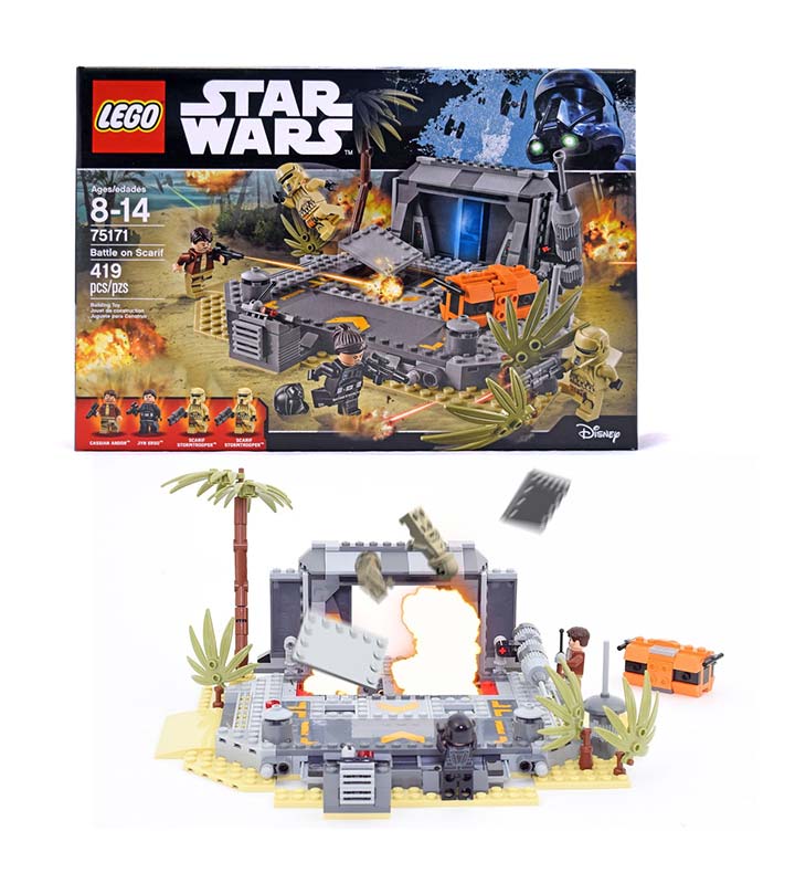 lego scarif battle