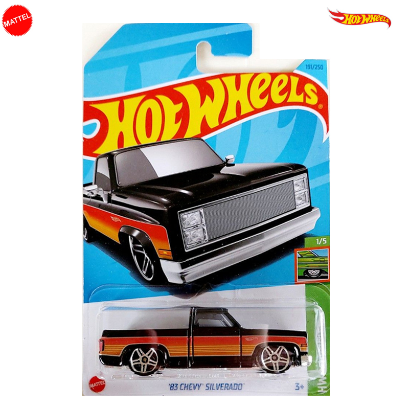 Hot Wheels Regular – 83 Chevy Silverado – 1/5 & 191/250 – Black & Red ...